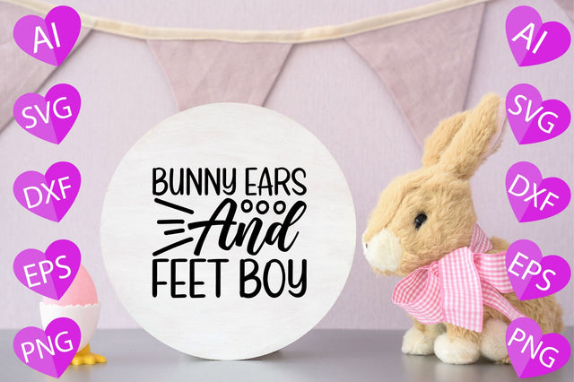Bunny Ears and Feet - Boy SVG CraftlabSvg29 