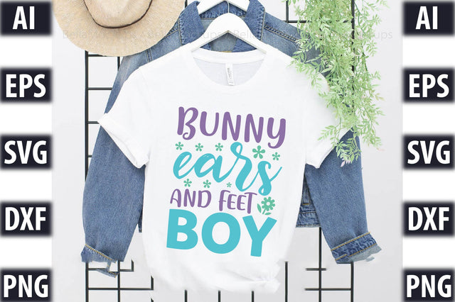 Bunny ears and feet - boy SVG SVGista 