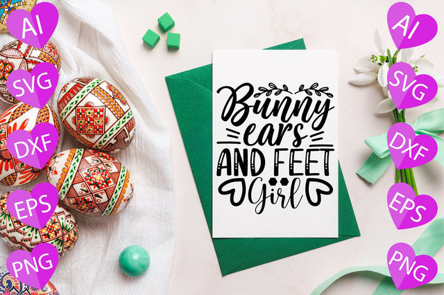 Bunny Ears and Feet - Girl SVG CraftlabSvg29 