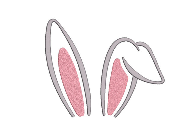 Bunny Ears Embroidery File, 5 sizes Embroidery/Applique DESIGNS Nino Nadaraia 