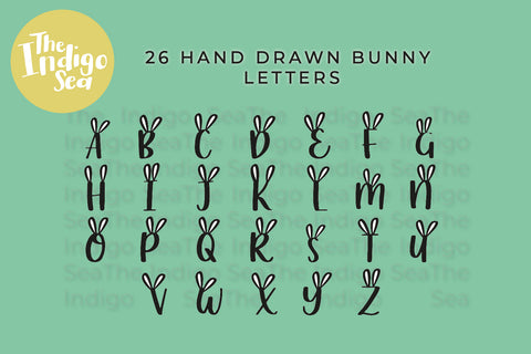 Bunny Ears SVG Alphabet SVG Helen Patmore 