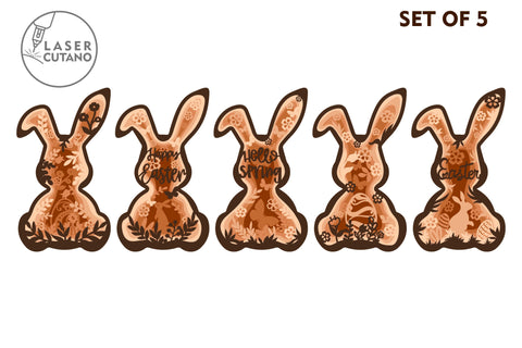 BUNNY EASTER BUNDLE SVG LaserCutano 