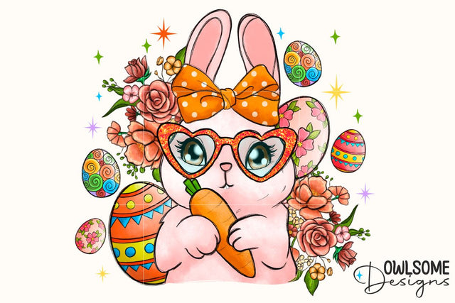 Bunny Easter Day PNG Sublimation Sublimation Owlsome.Designs 