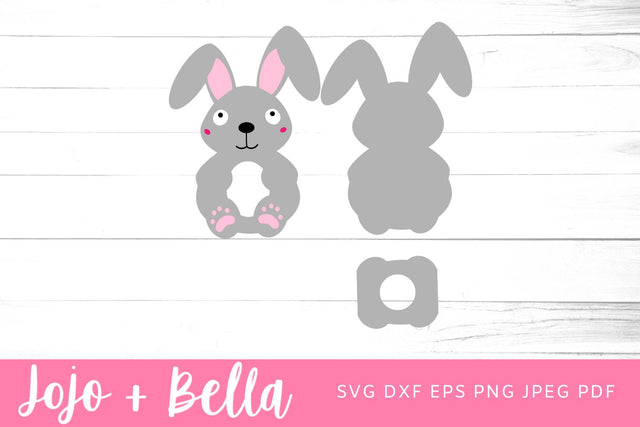 Bunny, Easter egg holder svg, dxf, eps files. Digital download. Compatible with Silhouette, Cricut, SCAL, and Scan n Cut SVG Jojo&Bella 