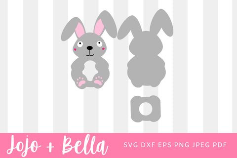 Bunny, Easter egg holder svg, dxf, eps files. Digital download. Compatible with Silhouette, Cricut, SCAL, and Scan n Cut SVG Jojo&Bella 