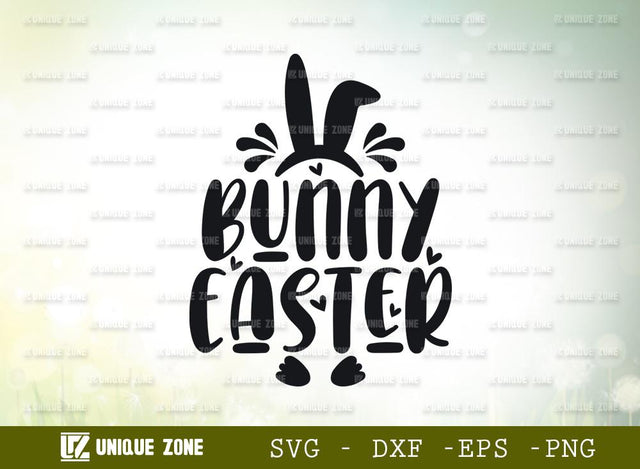 Bunny Easter | Happy Easter | Easter Bunny | Bunny Ears | Heart Shape | T-shirt Design SVG Unique Zone 