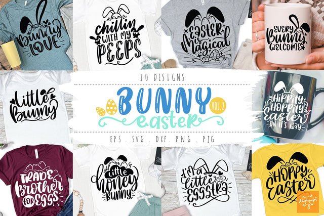 Bunny Easter Quotes SVG Vol 2 SVG dapiyupi store 