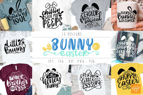 Bunny Easter Quotes SVG Vol 2 SVG dapiyupi store 
