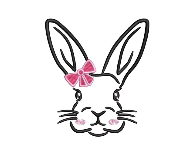 Bunny Embroidery Design, 4 sizes, Instant Download Embroidery/Applique DESIGNS Nino Nadaraia 
