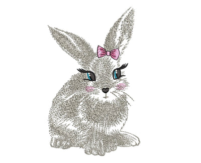 Bunny embroidery design Embroidery/Applique DESIGNS Nino Nadaraia 