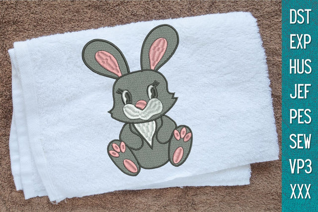 Bunny Embroidery Designs Embroidery/Applique DESIGNS SvgOcean 