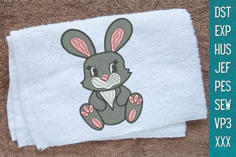 Bunny Embroidery Designs Embroidery/Applique DESIGNS SvgOcean 