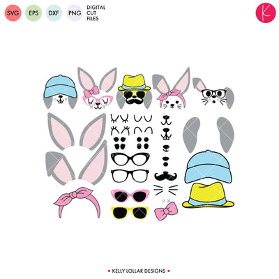 Bunny Face Mix and Match Kit SVG Kelly Lollar Designs 