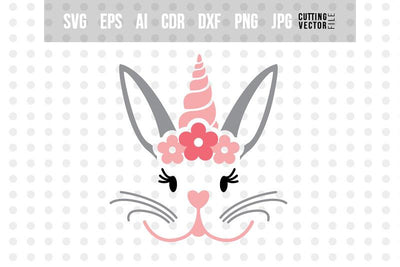 Bunny Face SVG - Cut File for Crafters SVG VectorSVGdesign 