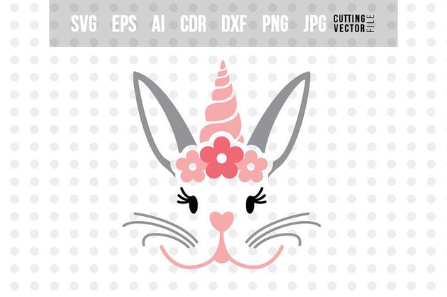 Bunny Face SVG - Cut File for Crafters SVG VectorSVGdesign 