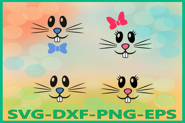 Bunny Face Svg, Easter Bunny SVG AlexSVGStudio 
