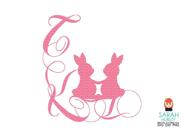 Bunny Fancy Corner SVG Sarah Hurley 