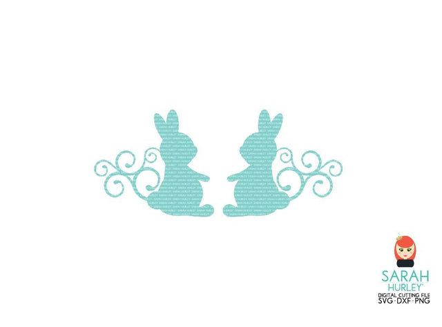 Bunny Flourish Set SVG Sarah Hurley 