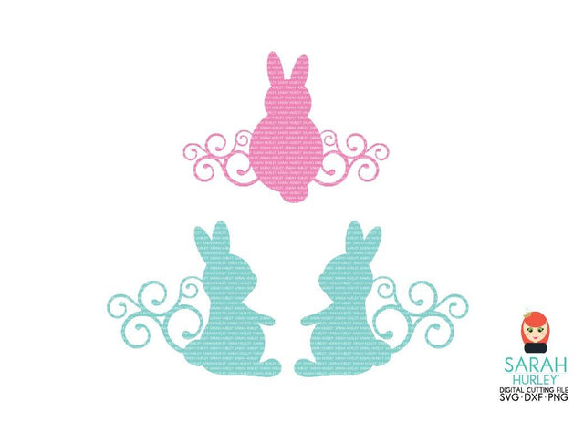 Bunny Flourishes Set SVG Sarah Hurley 