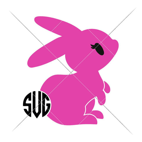 Bunny Girl (for Monogram) SVG Chameleon Cuttables 