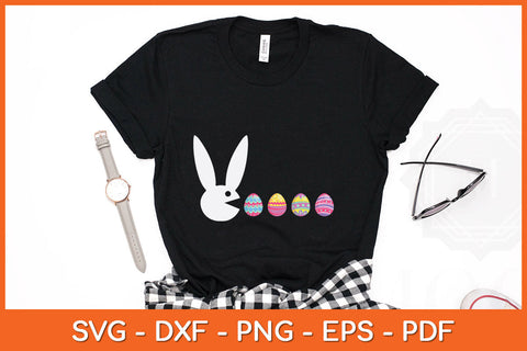 Bunny Happy Easter Egg Hunting Svg Png Dxf Digital Cutting File SVG Helal 