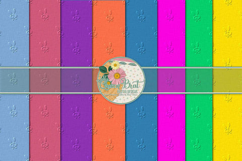 Bunny Hop Embossed Papers Digital Pattern QueenBrat Digital Designs 