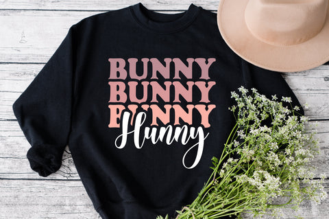 Bunny hunny svg, Easter hunny Shirt Svg, Bunny Girl Svg, Happy Easter Svg, Bunny Svg, Easter Svg, Easter Bunny Svg, Retro Easter Svg, png dxf SVG Fauz 
