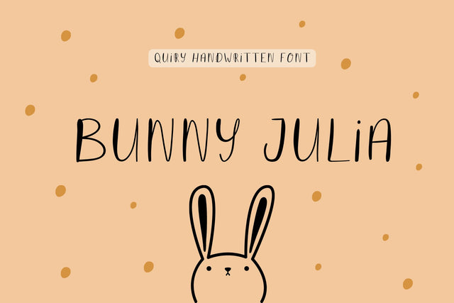 Bunny Julia Font Cotton White Studio 