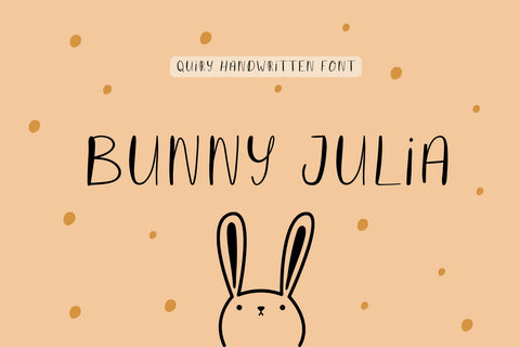 Bunny Julia Font Cotton White Studio 