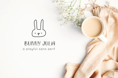 Bunny Julia Font Cotton White Studio 