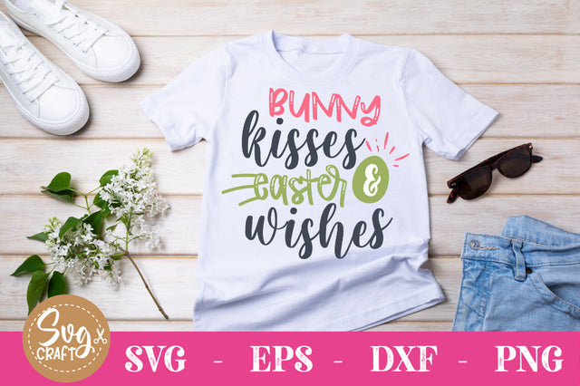 bunny kisses and Easter wishes SVG file SVG Svgcraft 