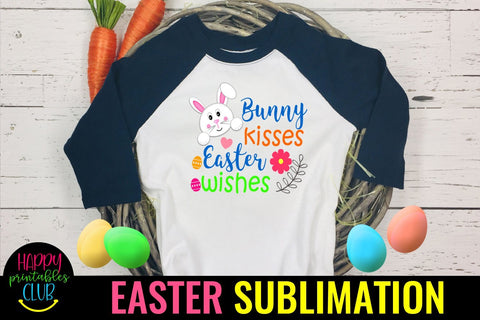 Bunny Kisses Easter Sublimation PNG- Sublimation Easter PNG Sublimation Happy Printables Club 