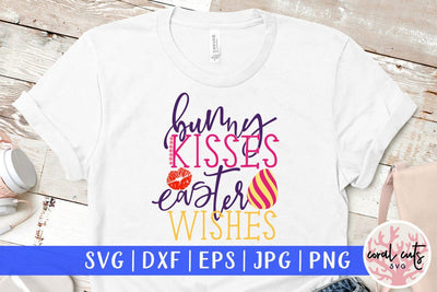 bunny kisses easter wishes – Easter SVG EPS DXF PNG Cutting Files SVG CoralCutsSVG 