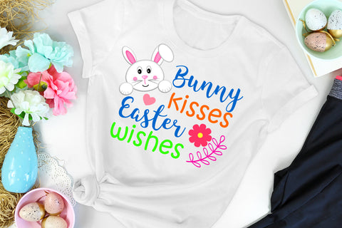 Bunny Kisses Easter Wishes I Easter Sublimation Design Sublimation Happy Printables Club 