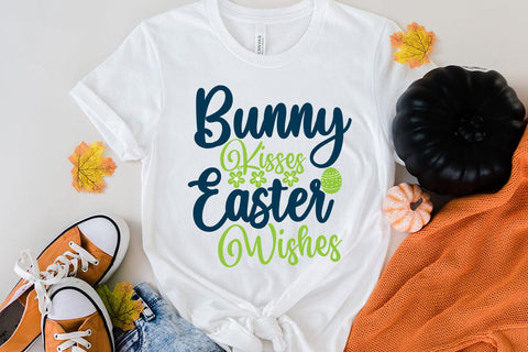 Bunny Kisses Easter Wishes SVG Cut File,Happy easter Day SVG Cut File, Happy Easter SVG Cut File, Happy Easter SVG Quotes, Easter Egg Farmfresh SVG cut File SVG BlackCatsMedia 