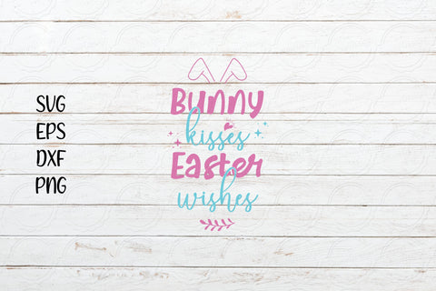 Bunny Kisses, Easter Wishes svg, Easter svg, Clipart, Bunny Ears SVG SmmrDesign 