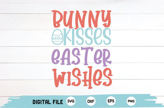 bunny kisses easter wishes SVG md faruk hossain 