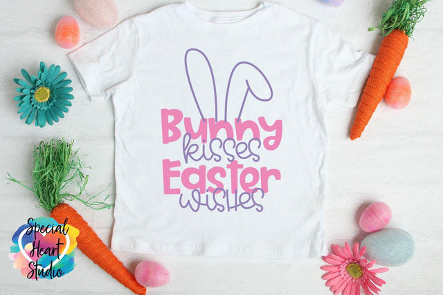 Bunny Kisses Easter Wishes SVG Special Heart Studio 