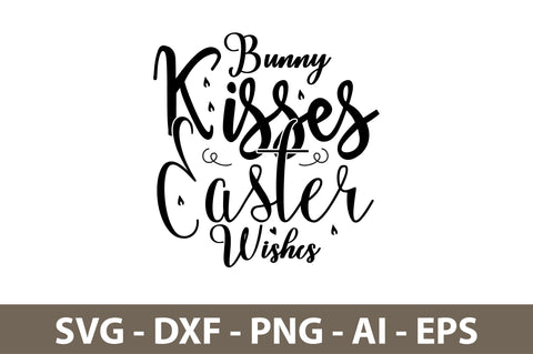 Bunny Kisses Easter Wishes svg SVG nirmal108roy 