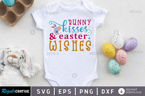 Bunny kisses & easter wishes SVG SVG Regulrcrative 