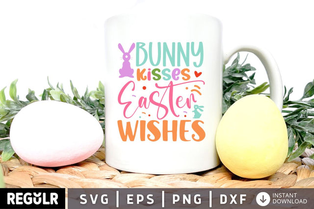 bunny kisses easter wishes SVG SVG Regulrcrative 
