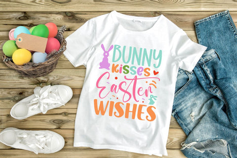 bunny kisses easter wishes SVG SVG Regulrcrative 