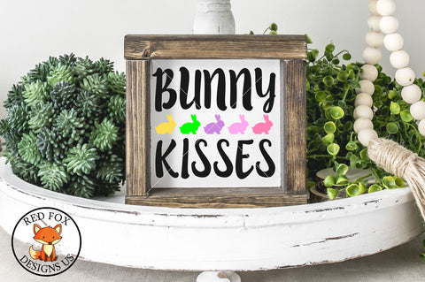 Bunny Kisses SVG PNG DXF | Easter SVG | Spring SVG SVG RedFoxDesignsUS 