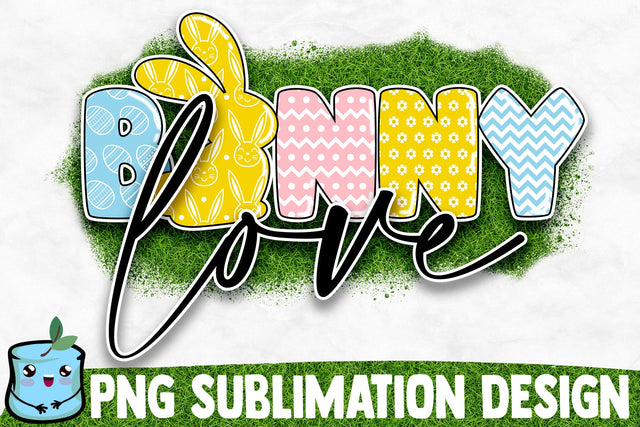Bunny Love Sublimation Design Sublimation MintyMarshmallows 
