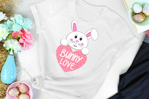 Bunny Love Sublimation I Easter Sublimation Design Sublimation Happy Printables Club 