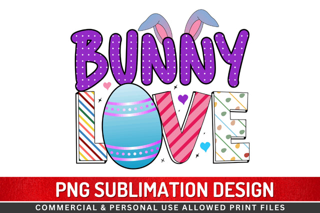 Bunny love Sublimation PNG Sublimation Regulrcrative 