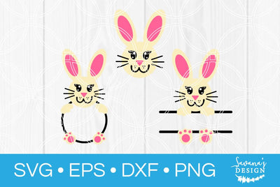 Bunny Monogram Bundle SVG SavanasDesign 