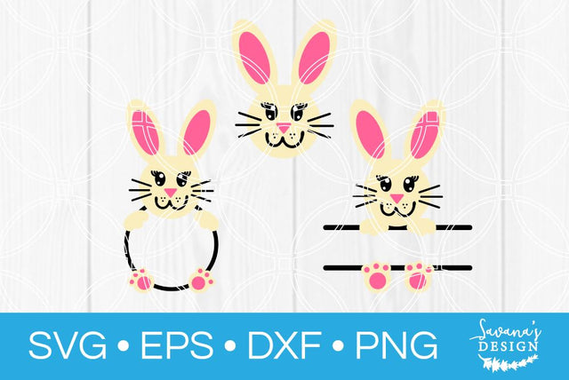 Bunny Monogram Bundle SVG SavanasDesign 