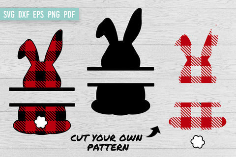 Bunny Monogram | Easter Bunny SVG | Split Bunny | Name SVG Irina Ostapenko 