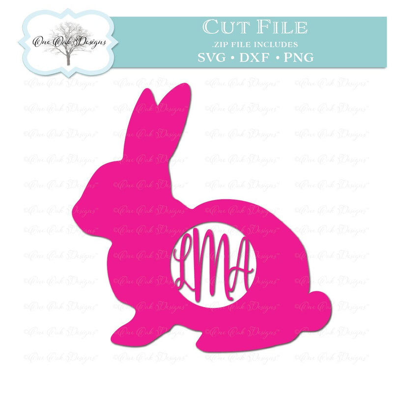 Bunny Monogram Frame - So Fontsy